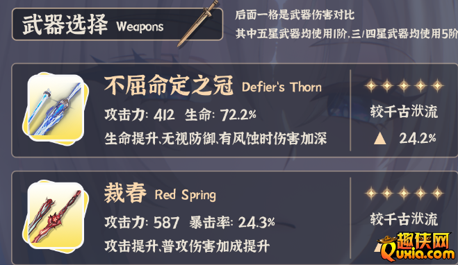 鸣潮卡提希娅武器怎么选择 武器推荐