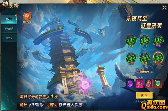 上古传说BT神宠塔副本玩法攻略