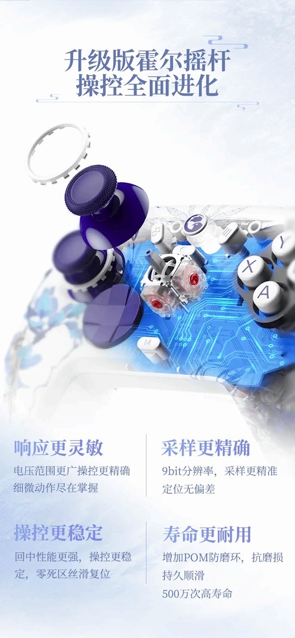 盖世小鸡推出《古剑奇谭3》云无月主题手柄