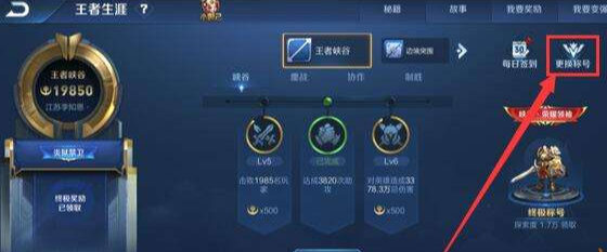 王者荣耀称号怎么设置